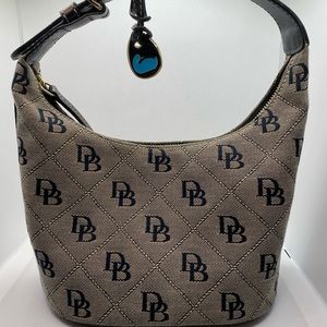 Dooney and Bourne Signature Canvas Shoulder Bag.